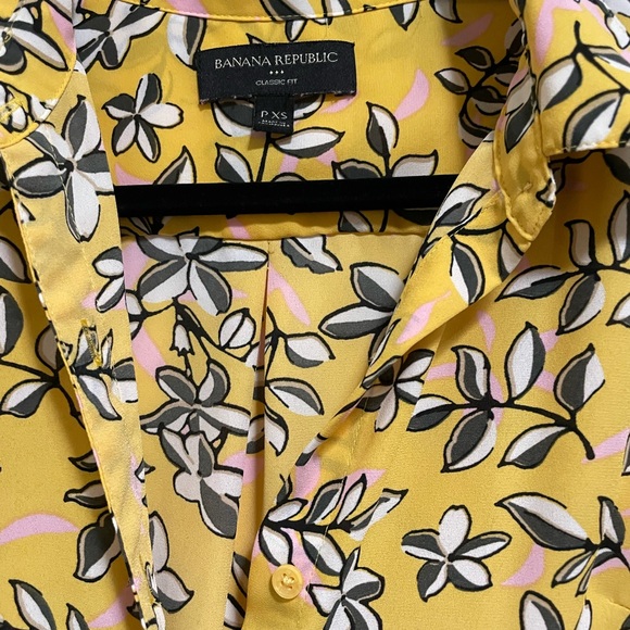 Banana Republic floral blouse PXS - Picture 2 of 3